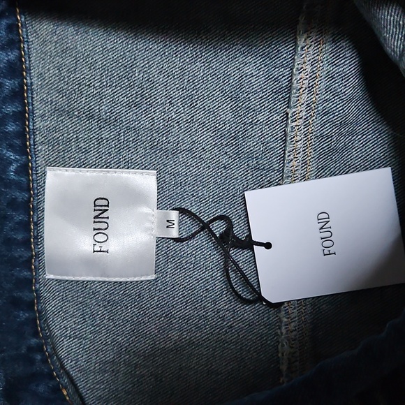 Found Raw Cut Patch Mechanic Denim Vest NWT - Picture 8 of 8